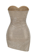 Strapless Floral Studded Dress | Dress In Beauty