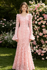 Grace 3D Rose Mermaid Maxi Dress | Dress In Beauty