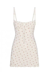 SKIMS Logo Pointelle Mini Dress