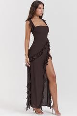 Ariel Cherry Pleated Maxi Dress | Dress In Beauty