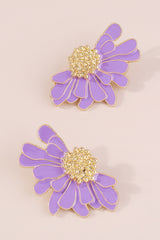 Sibyl Demi Flower Earrings | Dress In Beauty
