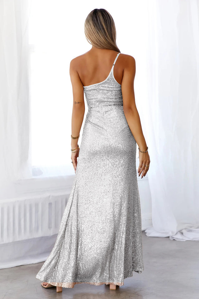 Riley Sequin Slit Maxi Dress | Dress In Beauty