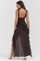 Ariel Cherry Pleated Maxi Dress | Dress In Beauty
