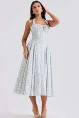 Adabella Cotton Halter Midi Sundress | Dress In Beauty