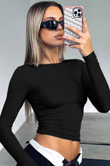 Round Neck Long-Sleeve Top | Dress In Beauty