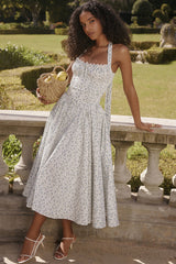 Adabella Cotton Halter Midi Sundress | Dress In Beauty