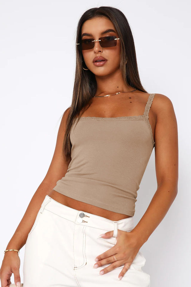 Solid Square Neck Top | Dress In Beauty