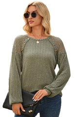 Buttoned Ribbed Top