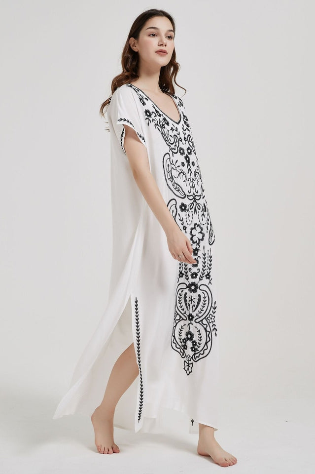 Boho Print Slit Dress | Dress In Beauty