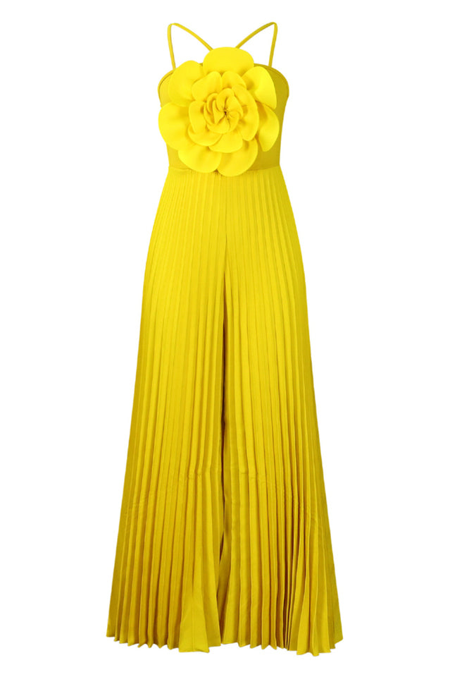 Jessica Flower Applique Pleated Jumpsuit | Dress In Beauty