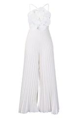 Jessica Flower Applique Pleated Jumpsuit | Dress In Beauty