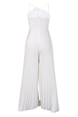 Jessica Flower Applique Pleated Jumpsuit | Dress In Beauty
