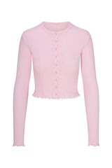 SKIMS Logo Pointelle Cardigan Set