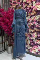 Sonia Lantern Sleeve Ruched Maxi Dress | Dress In Beauty