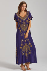 Boho Print Slit Dress | Dress In Beauty