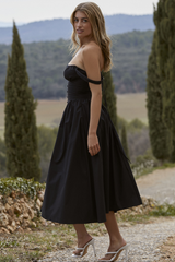 Tatiana Black Midi Sundress | Dress In Beauty