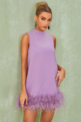 Nisha Feather Mini Dress | Dress In Beauty