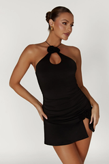 Adeline Rose Halter Mini Dress | Dress In Beauty