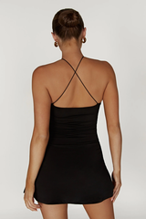 Adeline Rose Halter Mini Dress | Dress In Beauty