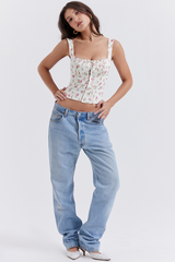 Chic Rose Print Top | Dress In Beauty