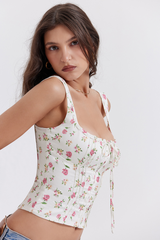 Chic Rose Print Top | Dress In Beauty