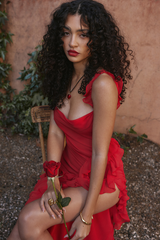 Ariel Cherry Pleated Maxi Dress | Dress In Beauty