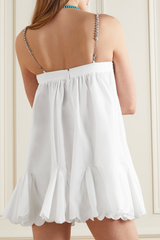 Crystal Trimmed Scallop Mini Dress | Dress In Beauty
