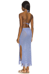 Blue Jean Crochet Fringe Maxi Dress | Dress In Beauty