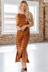 Gianna Striped Maxi Dress | Dress In Beauty