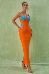Strappy Metal Trim Cut Out Maxi Dress | Dress In Beauty