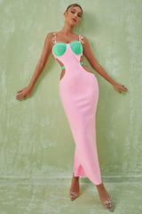 Strappy Metal Trim Cut Out Maxi Dress | Dress In Beauty