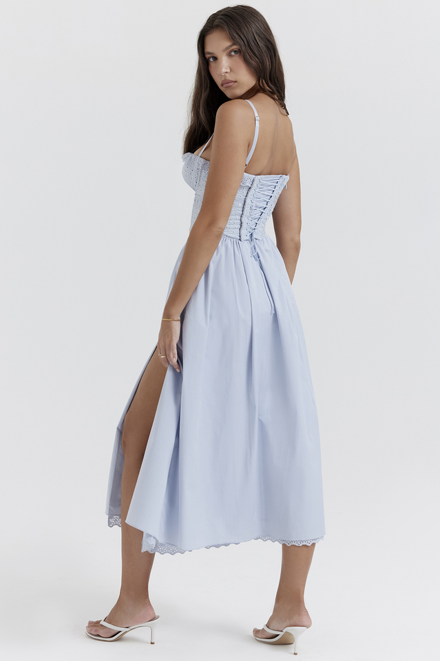 Jaime Broderie Anglais Midi Sundress | Dress In Beauty