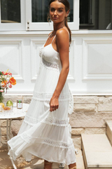 Boho Sling Lace Panel Maxi Dress | Dress In Beauty