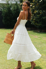 Boho Sling Lace Panel Maxi Dress | Dress In Beauty