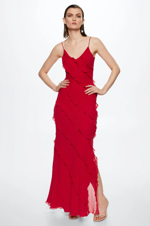 Ocean Waves Tiered Ruffle Maxi Dress | Dress In Beauty