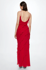 Ocean Waves Tiered Ruffle Maxi Dress | Dress In Beauty