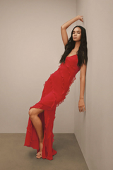 Ocean Waves Tiered Ruffle Maxi Dress | Dress In Beauty