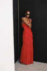 Ocean Waves Tiered Ruffle Maxi Dress | Dress In Beauty