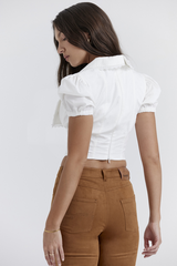 Augusta White Pin Tuck Top | Dress In Beauty