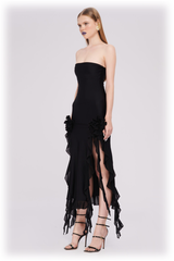 Irregular Tulle Bandeau Dress | Dress In Beauty