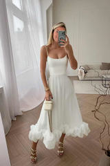 Flounce Bustier Midi Dress | Dress In Beauty