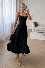 Flounce Bustier Midi Dress | Dress In Beauty