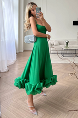 Flounce Bustier Midi Dress | Dress In Beauty