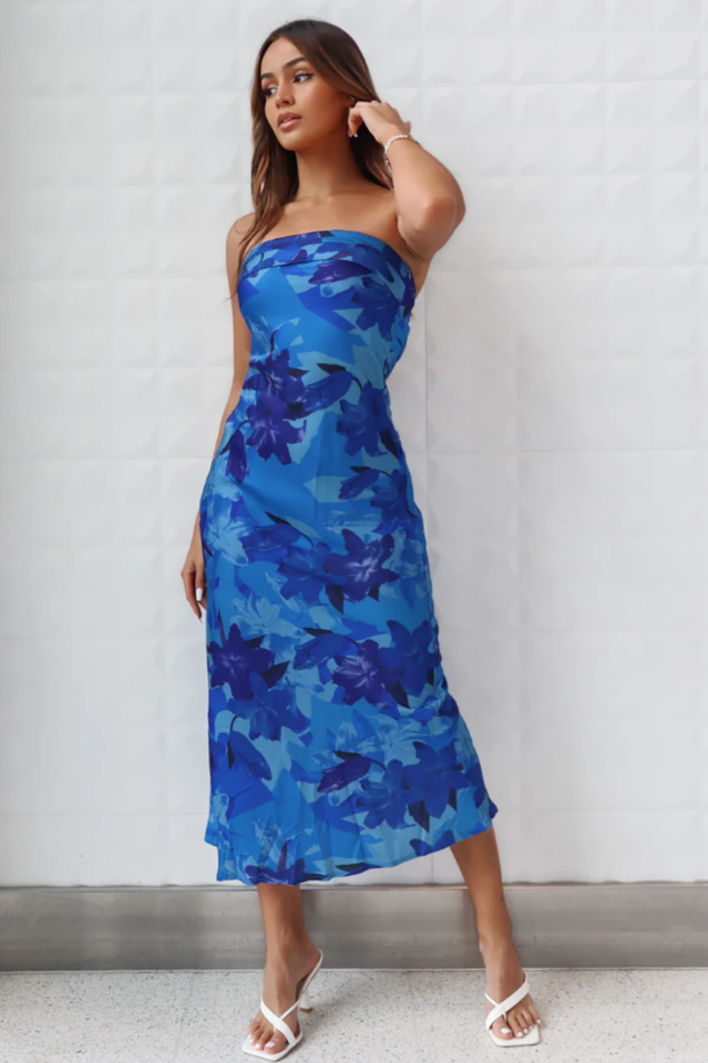 Kyra Satin Midi Dress | Dress In Beauty
