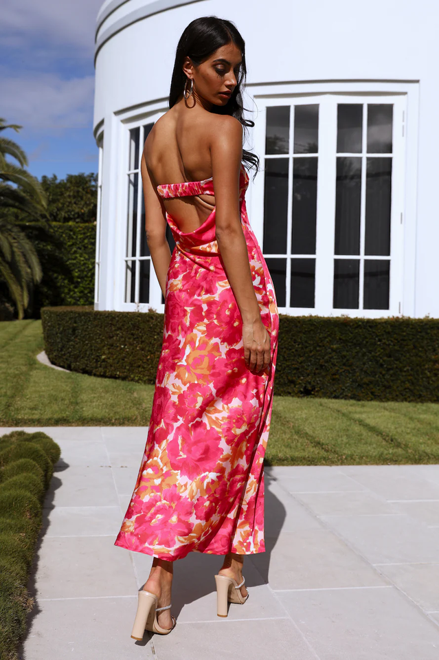 Kyra Satin Midi Dress | Dress In Beauty