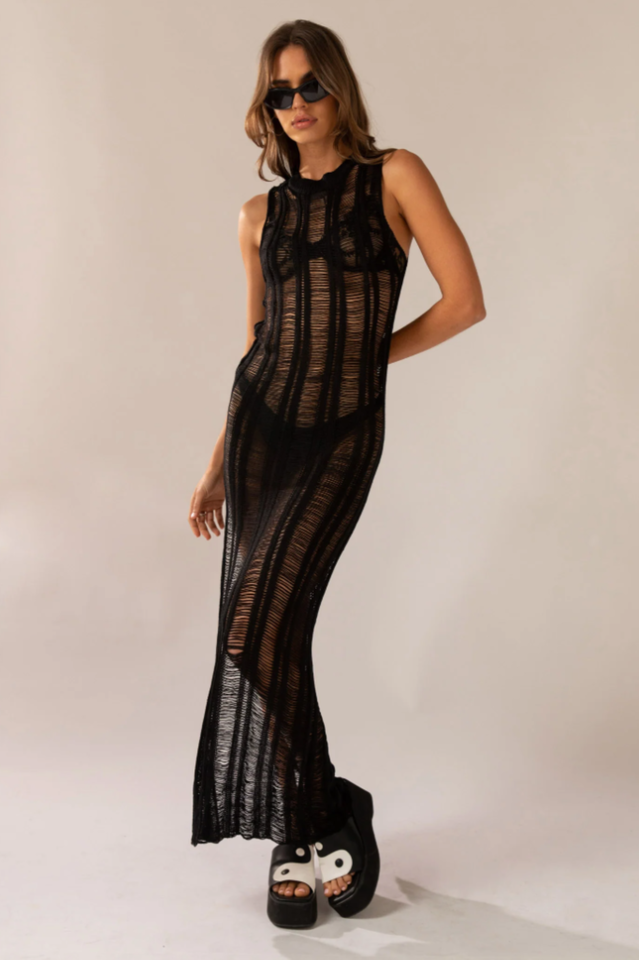 Perri Ladder Knit Maxi Dress | Dress In Beauty