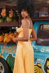 Carmen Tangerine Bustier Sundress | Dress In Beauty