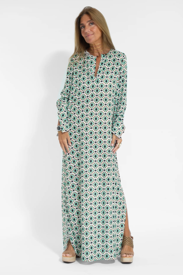 Geometric Maxi Dress | Dress In Beauty