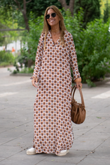 Geometric Maxi Dress | Dress In Beauty