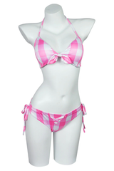 Barbie Movie Margot Pink Plaid Check Dress | Dress In Beauty